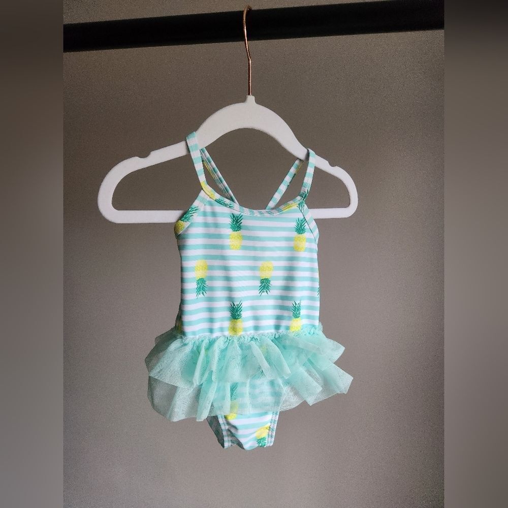 Baby Girls Pineapple Bathing Suit one piece tutu